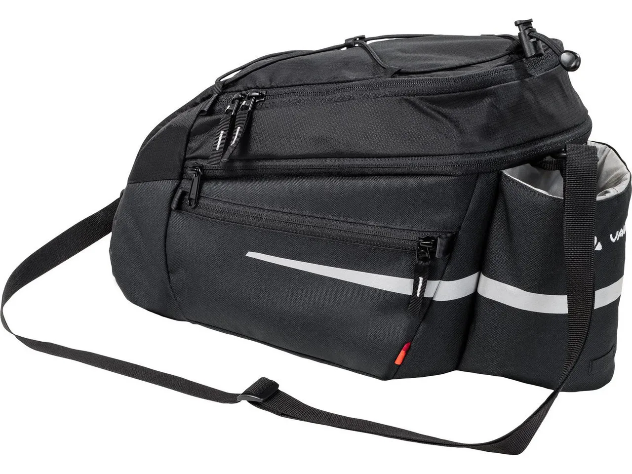 Vaude Silkroad L Gepäckträgertasche mit Snapit, Schwarz, 11L Vaude Silkroad L Gepäckträgertasche mit Snapit, Schwarz, 11L