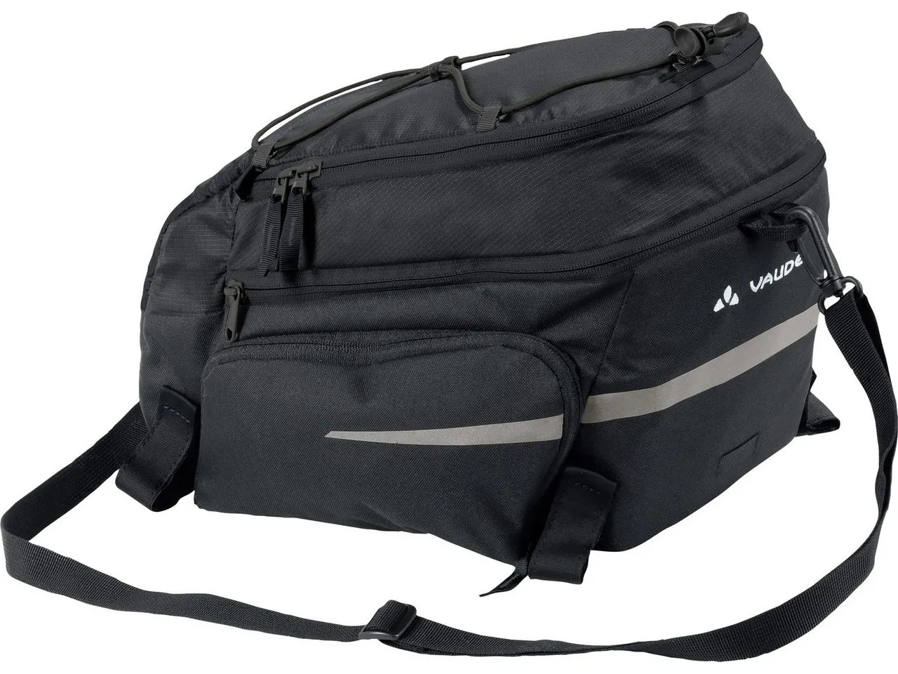 Vaude Silkroad Plus Gepäckträgertasche mit Snapit, Black, 16L Vaude Silkroad Plus Gepäckträgertasche mit Snapit, Black, 16L