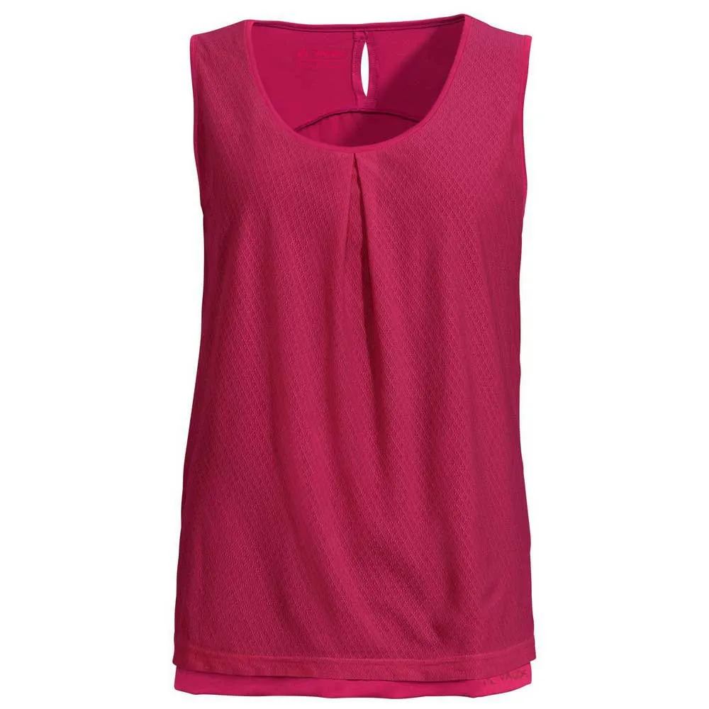 Vaude Skomer Iii ärmelloses T-shirt, Crimson red Vaude Skomer Iii ärmelloses T-shirt, Crimson red