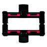 Vaude Uniklip Fixation System Adapter Für Gepäckträger, Black, One Size
