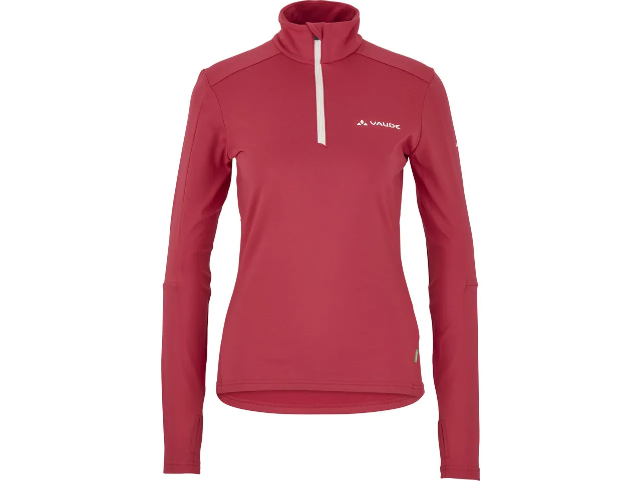 Vaude Womens Livigno Halfzip II Fleecepullover, Crimson red Vaude Womens Livigno Halfzip II Fleecepullover, Crimson red