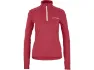 Vaude Womens Livigno Halfzip II Fleecepullover, Crimson red