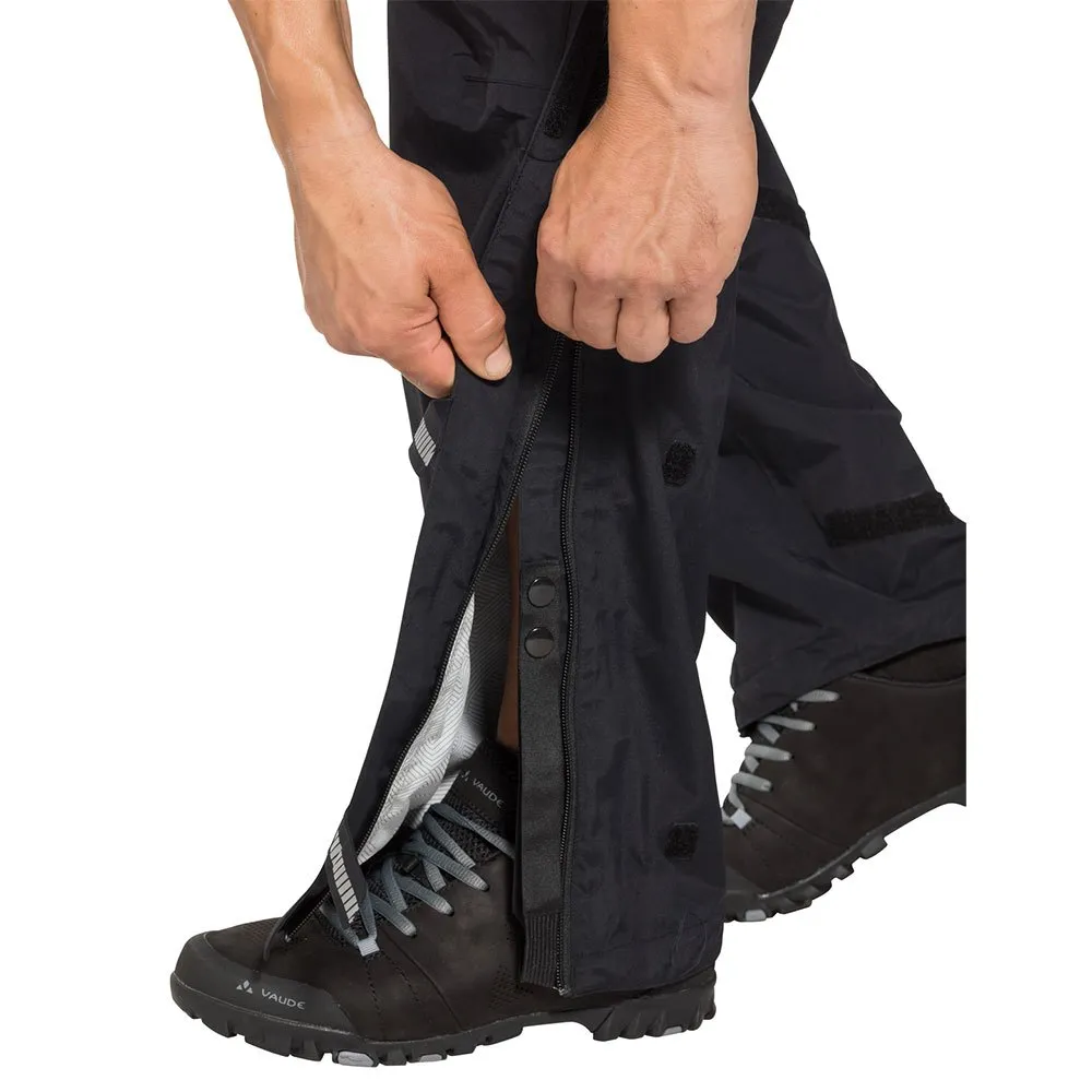 Vaude Yaras Rain Zip Iii Hosen, Black Vaude Yaras Rain Zip Iii Hosen, Black