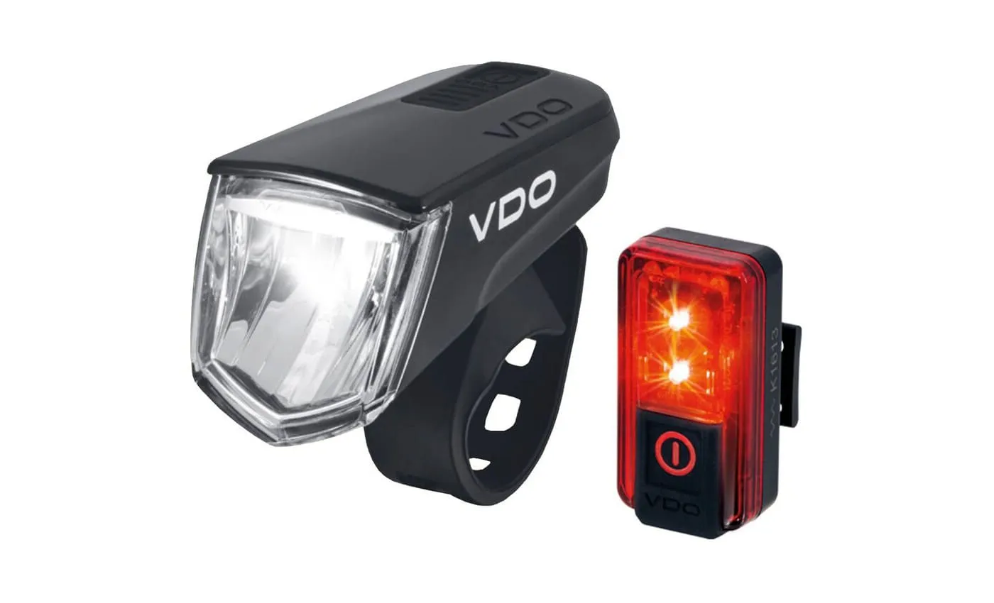 VDO Eco Light M60/Red Plus - Set, Schwarz VDO Eco Light M60/Red Plus - Set, Schwarz