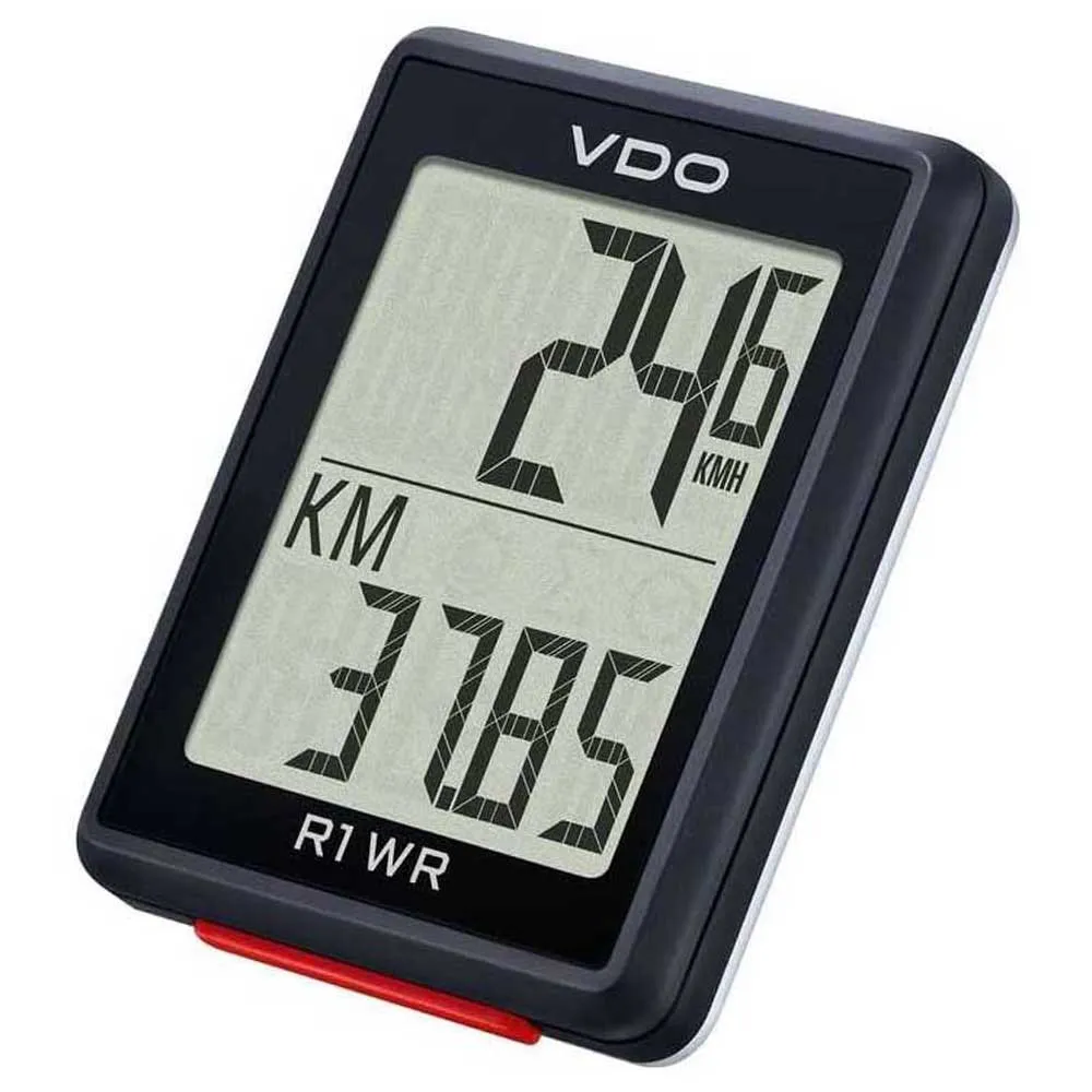 VDO R1 Wr Fahrradcomputer, Black, One Size VDO R1 Wr Fahrradcomputer, Black, One Size