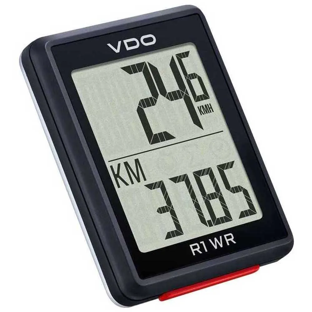 VDO R1 Wr Fahrradcomputer, Black, One Size VDO R1 Wr Fahrradcomputer, Black, One Size