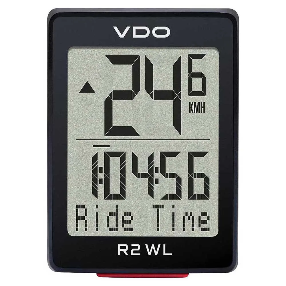 VDO R2 Wl Ats Fahrradcomputer, Black, One Size