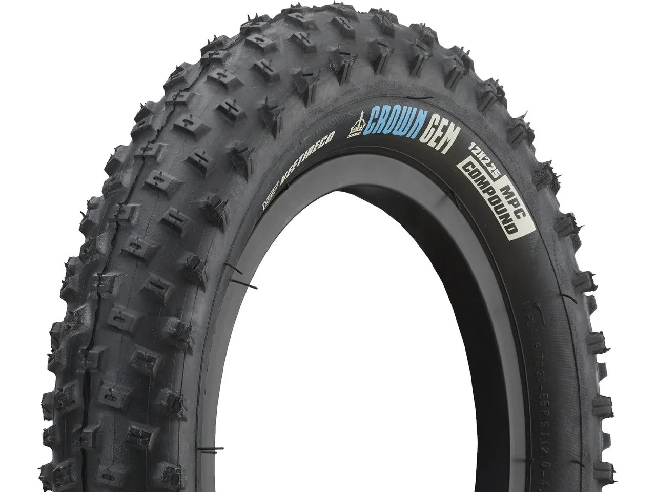 Vee Tire Crown Gem MPC 12" Drahtreifen, Black, 12 x 2.25