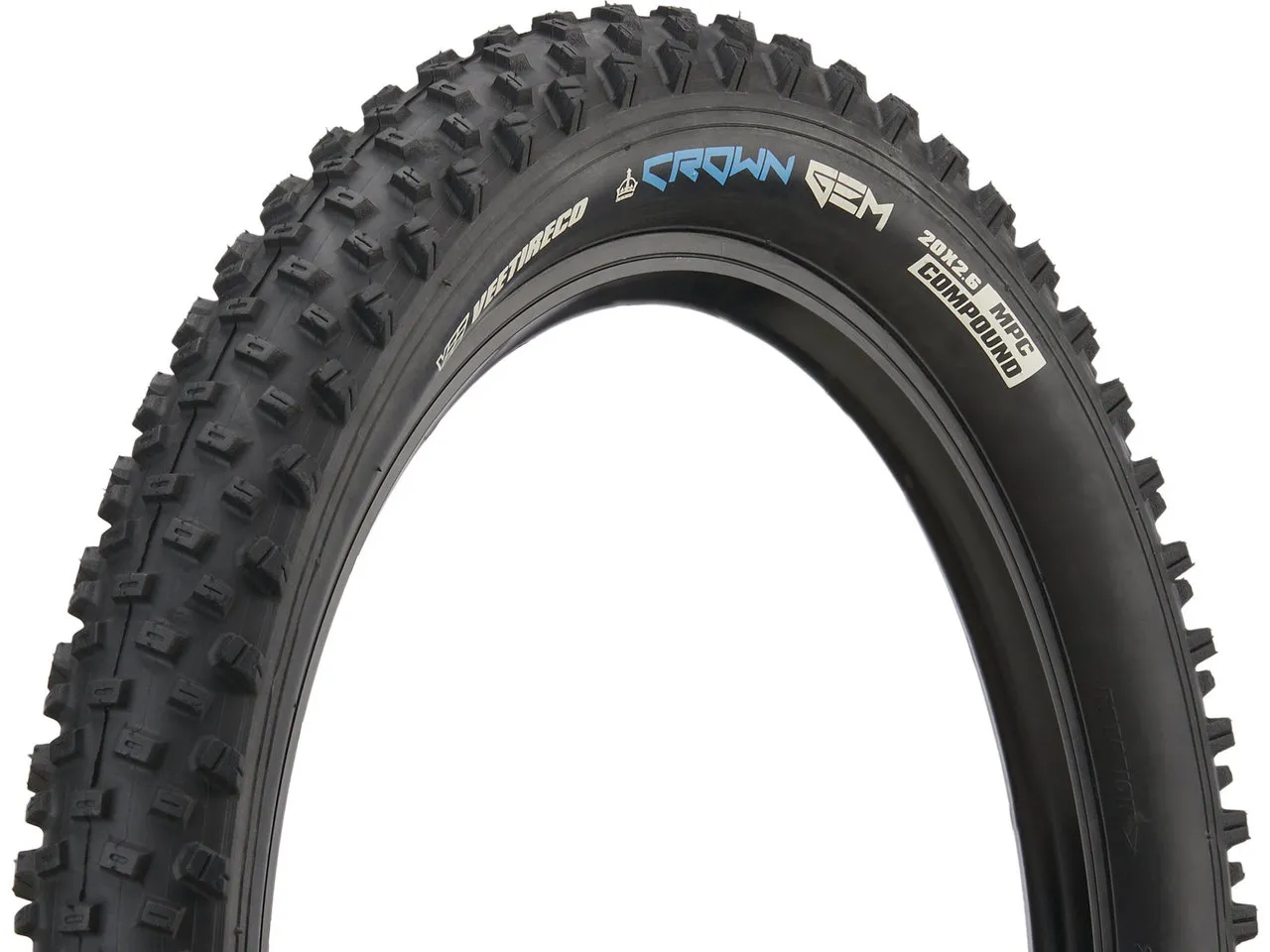 Vee Tire Crown Gem MPC 20" Drahtreifen, Black, 20 x 2.6 Vee Tire Crown Gem MPC 20" Drahtreifen, Black, 20 x 2.6