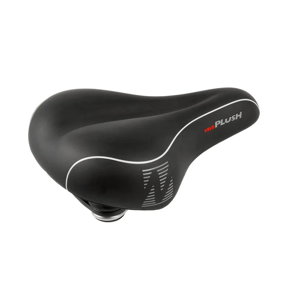 Velo Plush Elasto Sattel, Black, 211mm Velo Plush Elasto Sattel, Black, 211mm