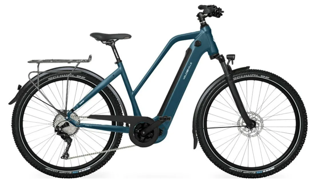Velo SEB 990 RANGE Petrol Blue Glanz 27,5" 750 Wh Trapez, Hersteller-petrol blue glanz, 50cm