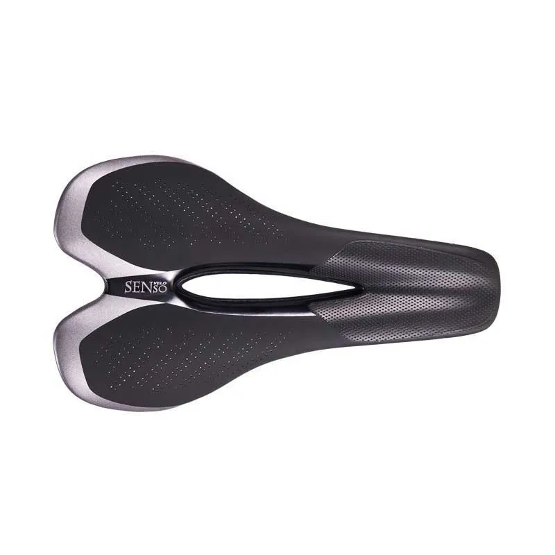Velo Senso Tri Sattel, Silver / black, 245mm Velo Senso Tri Sattel, Silver / black, 245mm