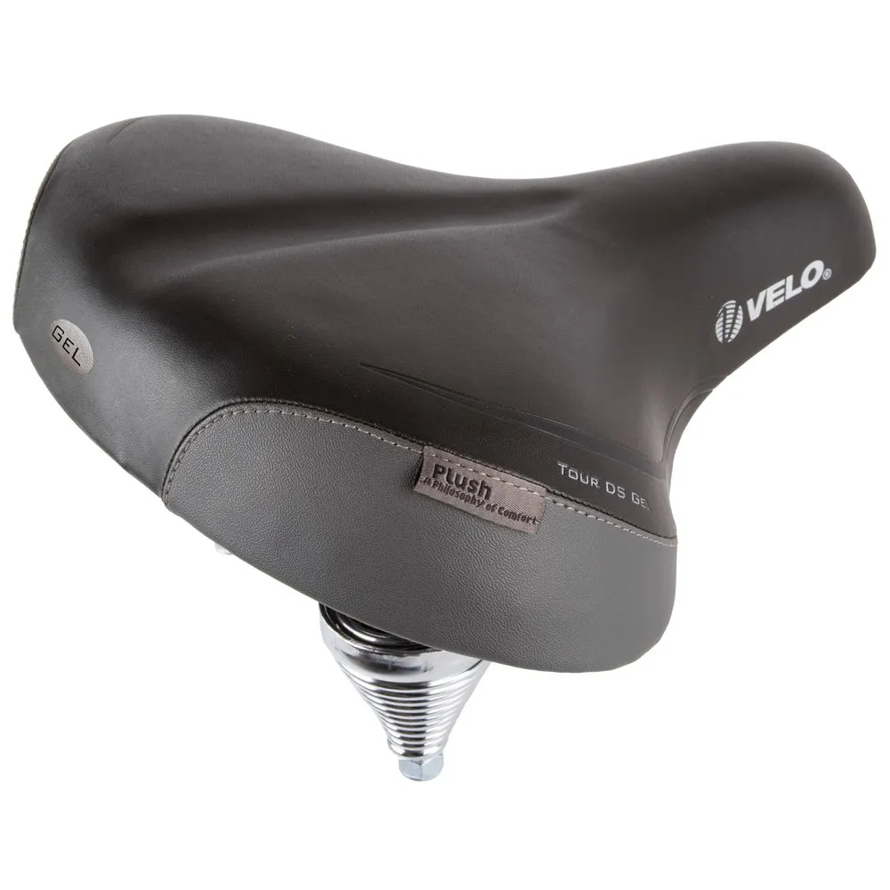 Velo Tour Ds Gel Sattel, Black / grey, 255mm Velo Tour Ds Gel Sattel, Black / grey, 255mm