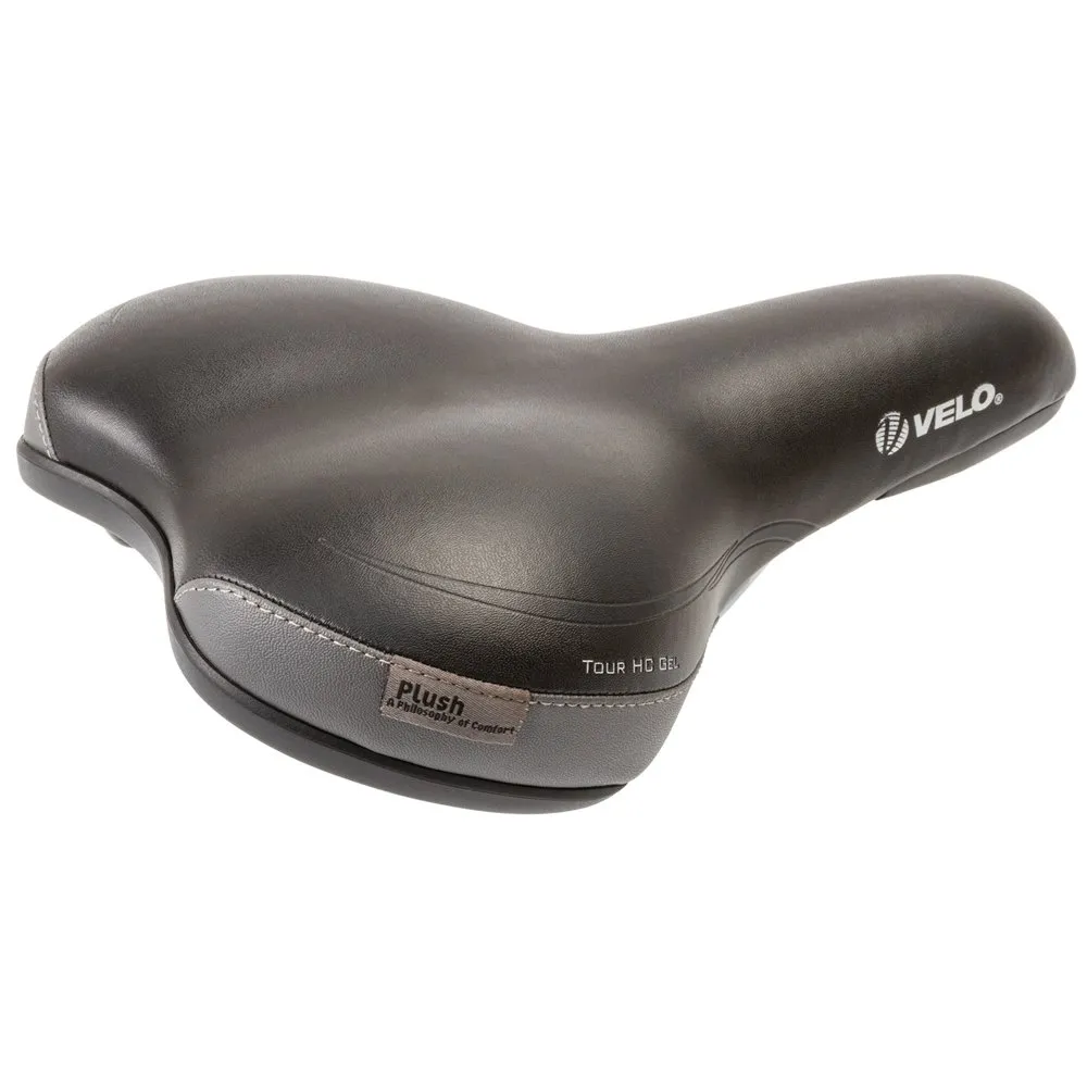 Velo Tour Hc Gel Sattel, Black / grey, 168mm Velo Tour Hc Gel Sattel, Black / grey, 168mm