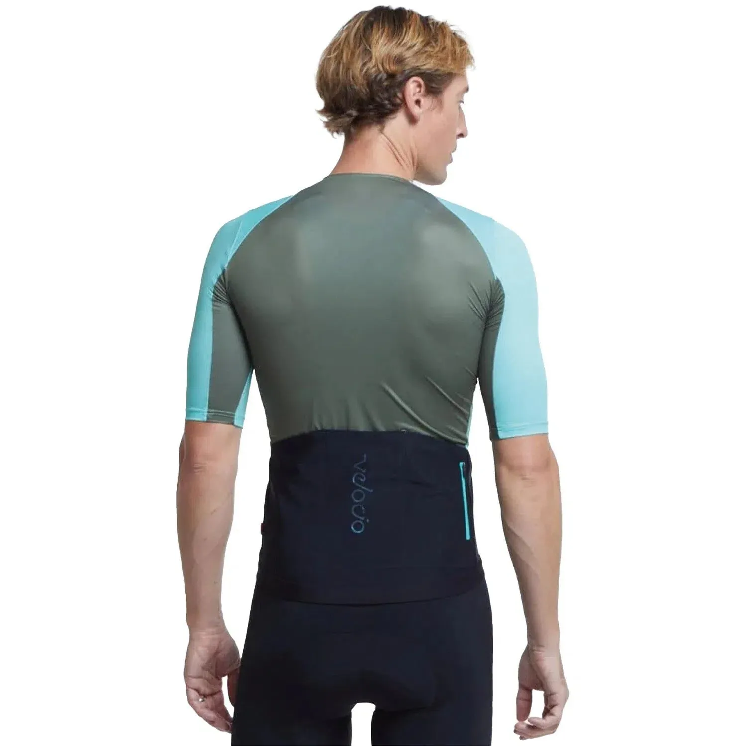 Velocio Concept Trikot, Celeste / dunkeloliv Velocio Concept Trikot, Celeste / dunkeloliv