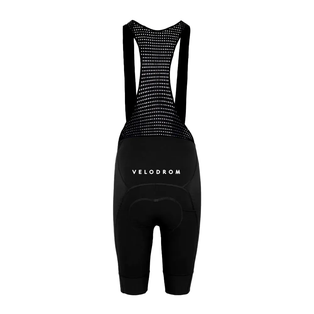 Velodrom VCC Classic Trägerhose SS24, Schwarz Velodrom VCC Classic Trägerhose SS24, Schwarz