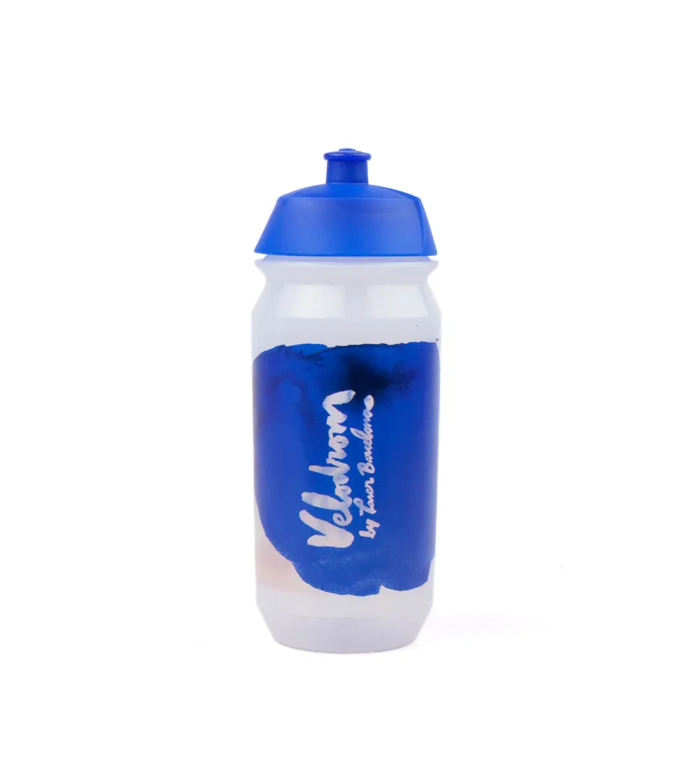 Velodrom VCC VELODROM by LASER Forat del Vent Trinkflasche, Transparent/blau Velodrom VCC VELODROM by LASER Forat del Vent Trinkflasche, Transparent/blau