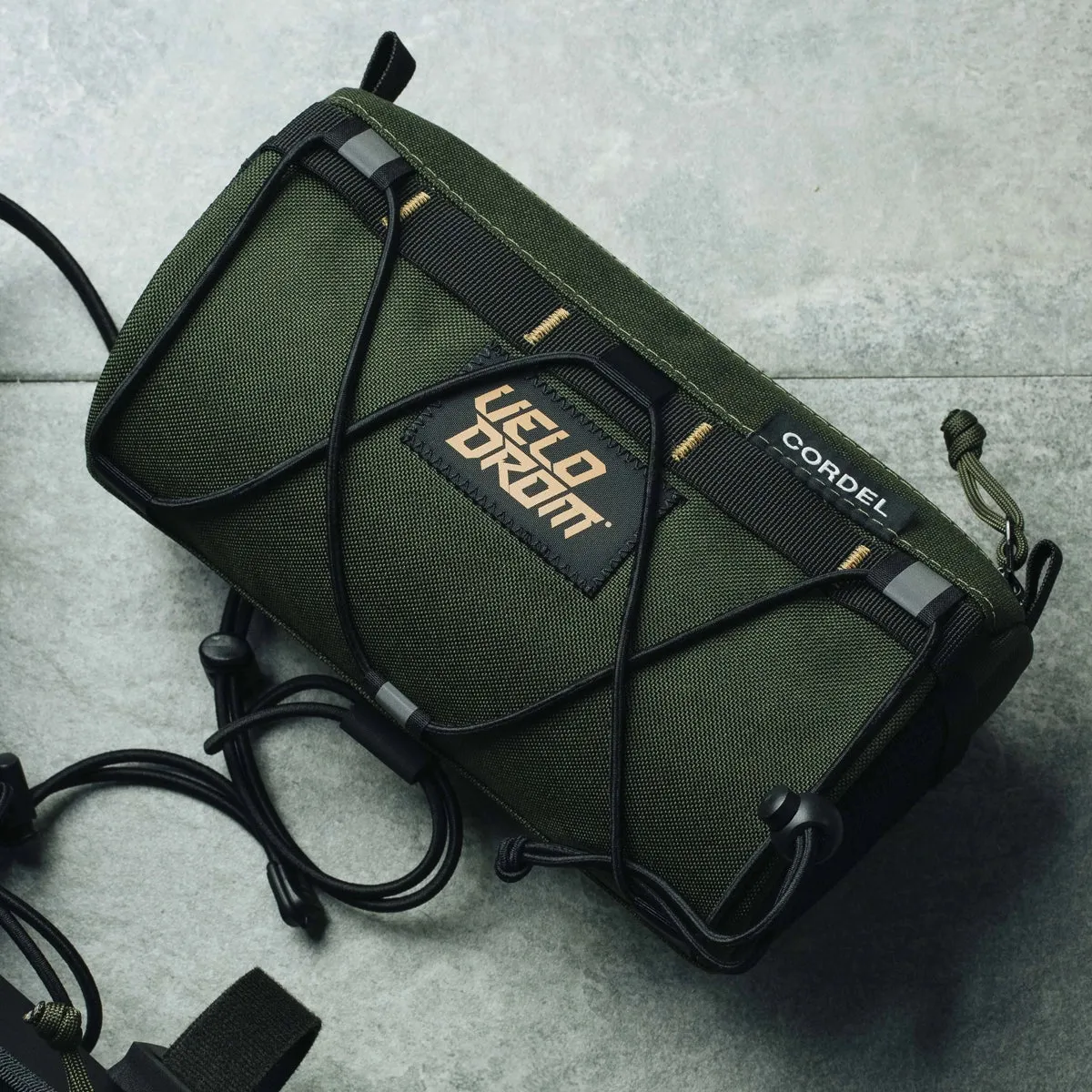 Velodrom VCC VELODROM RaceDay by Cordel Durum Handlebar Bag, Heavy graphic olive
