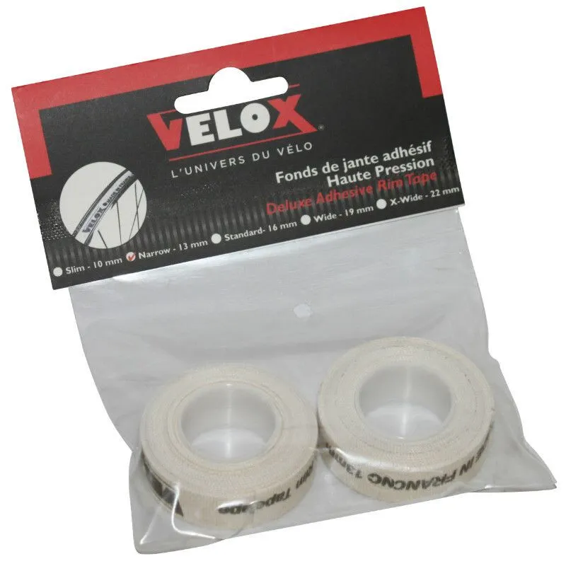 VELOX 2 Stück auf Karte Felgenband Adhesive Tresse 13 Unisex, weiß, 2m x 13mm VELOX 2 Stück auf Karte Felgenband Adhesive Tresse 13 Unisex, weiß, 2m x 13mm