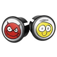 VELOX 2er-Set Lenkerstopfen für Straßenfahrräder Doming Ange demon Unisex VELOX 2er-Set Lenkerstopfen für Straßenfahrräder Doming Ange demon Unisex