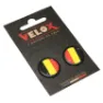 VELOX 2er-Set Lenkerstopfen für Straßenfahrräder Doming Belgien Unisex, gelb, TU