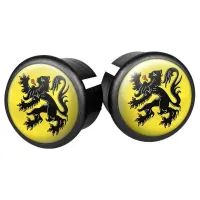 VELOX 2er-Set Lenkerstopfen für Straßenfahrräder Doming Lion Des Flandres Unisex VELOX 2er-Set Lenkerstopfen für Straßenfahrräder Doming Lion Des Flandres Unisex