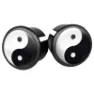 VELOX 2er-Set Lenkerstopfen für Straßenfahrräder Doming Ying Yang Unisex, schwarz, TU