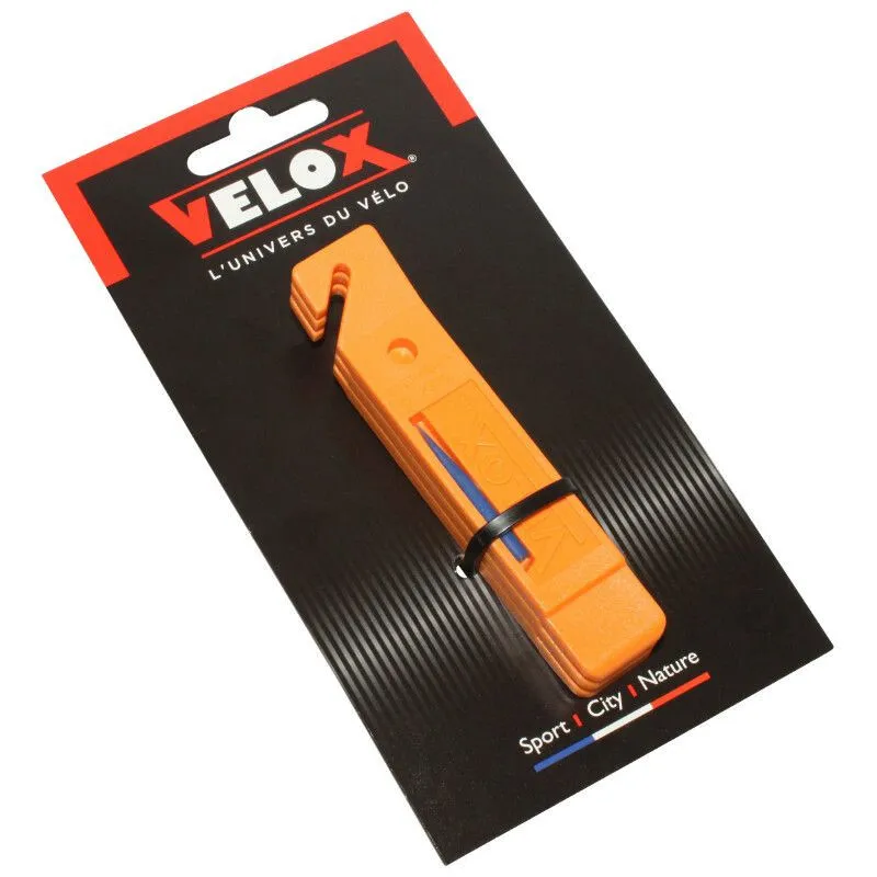 VELOX 3er-Set Fahrrad-Reifenheber mit Silex-Abzieher Unisex, orange, TU VELOX 3er-Set Fahrrad-Reifenheber mit Silex-Abzieher Unisex, orange, TU