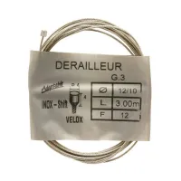 VELOX Box mit 25 Edelstahl-Schaltzügen Shimano 12-10 3,00 Unisex