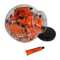VELOX Glas mit 50 Tuben Flickenkleber Auflösung Unisex VELOX Glas mit 50 Tuben Flickenkleber Auflösung Unisex