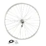 VELOX Hinterradnabe Fahrrad, Vollachse, Aluminiumfelge Moy. Velosteel Coaster Unisex, silber, 26"