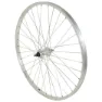 VELOX MTB-Fahrrad-Hinterrad Aluminium-Nabe Aluminium-Vollachse 1V. Unisex, silber, 26"