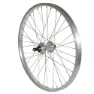VELOX MTB-Rad Hinterrad Aluminium Aluminiumnabe 6-7V. Unisex, silber, 20"