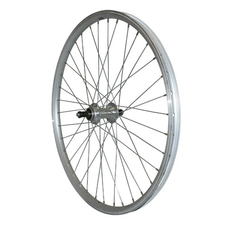 VELOX MTB-Rad Hinterrad Aluminium doppelwandig Aluminium Nabe Blockierung 7-6V. Unisex, silber, 24" VELOX MTB-Rad Hinterrad Aluminium doppelwandig Aluminium Nabe Blockierung 7-6V. Unisex, silber, 24"