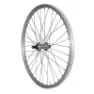 VELOX MTB-Rad Hinterrad Aluminium doppelwandig Aluminium Nabe Blockierung 7-6V. Unisex, silber, 24"