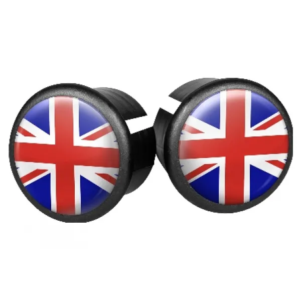 VELOX Paar Lenkerbügelstopfen zum Aufstecken aus Kunststoff uk auf Karte Unisex, schwarz, TU VELOX Paar Lenkerbügelstopfen zum Aufstecken aus Kunststoff uk auf Karte Unisex, schwarz, TU