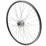 VELOX Vorderrad Alu doppelwandig Nabe (Frontbeleuchtung) - Nabe Felgenmutter Er10 Shimano Dynamo Dh2N -2.4W - V-Brake 19C Unisex, schwarz, 700 x 35/40mm