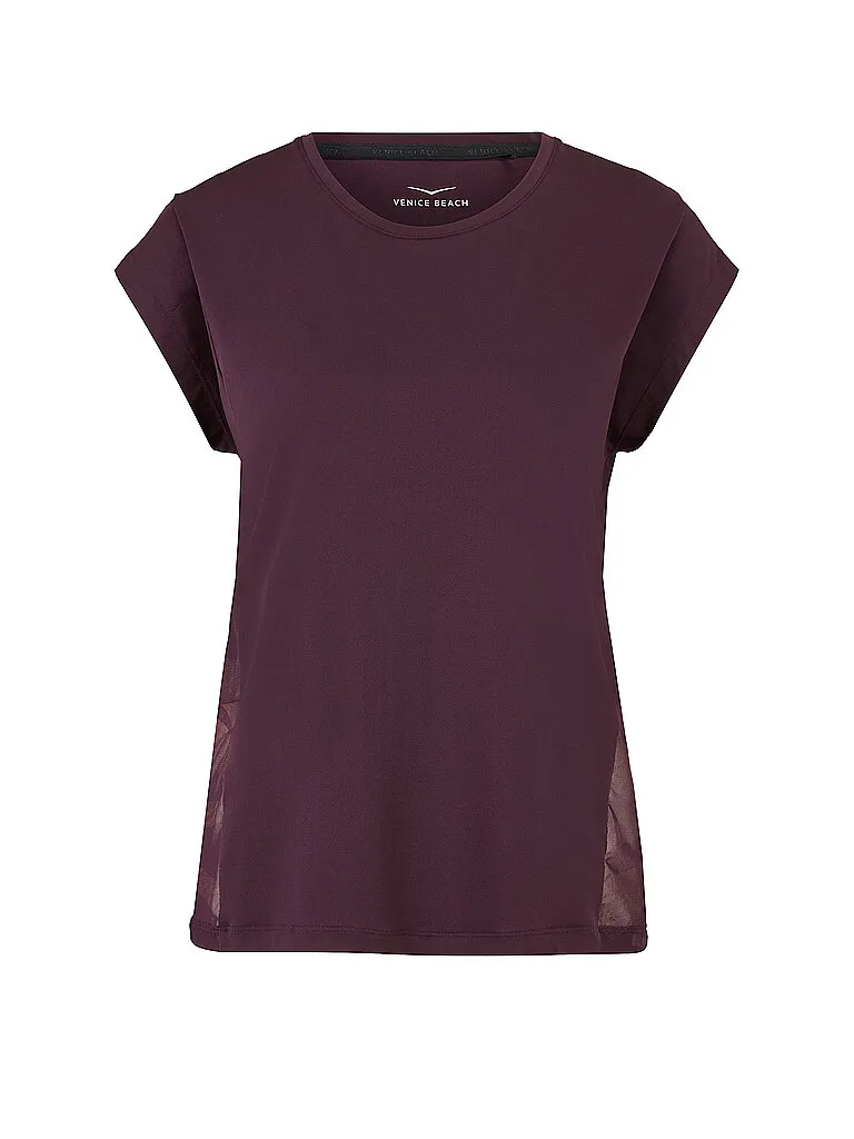 VENICE BEACH Damen Fitnessshirt Rayanne, Dunkelrot VENICE BEACH Damen Fitnessshirt Rayanne, Dunkelrot