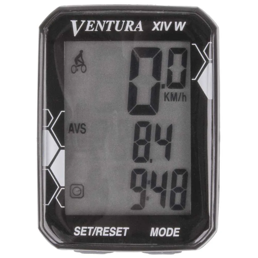 Ventura Xiv Wireless Fahrradcomputer, Black, One Size Ventura Xiv Wireless Fahrradcomputer, Black, One Size