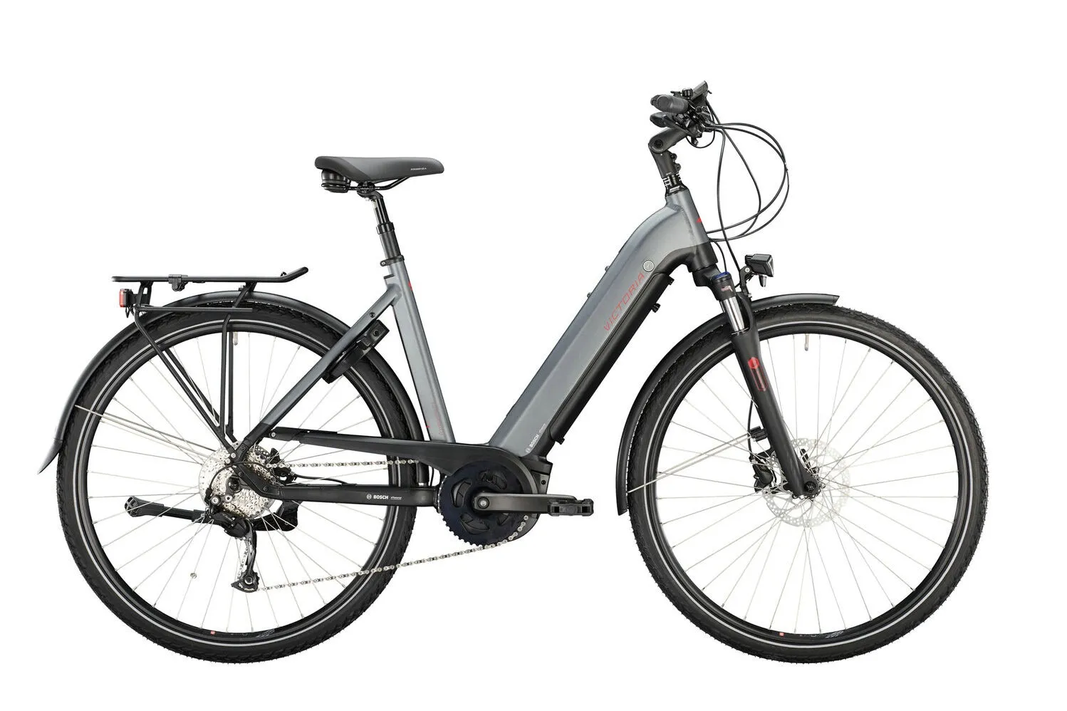 Victoria eTrekking 12.6 Grey Matt 28" 500 Wh Wave, Hersteller-grey matt, 51cm Victoria eTrekking 12.6 Grey Matt 28" 500 Wh Wave, Hersteller-grey matt, 51cm