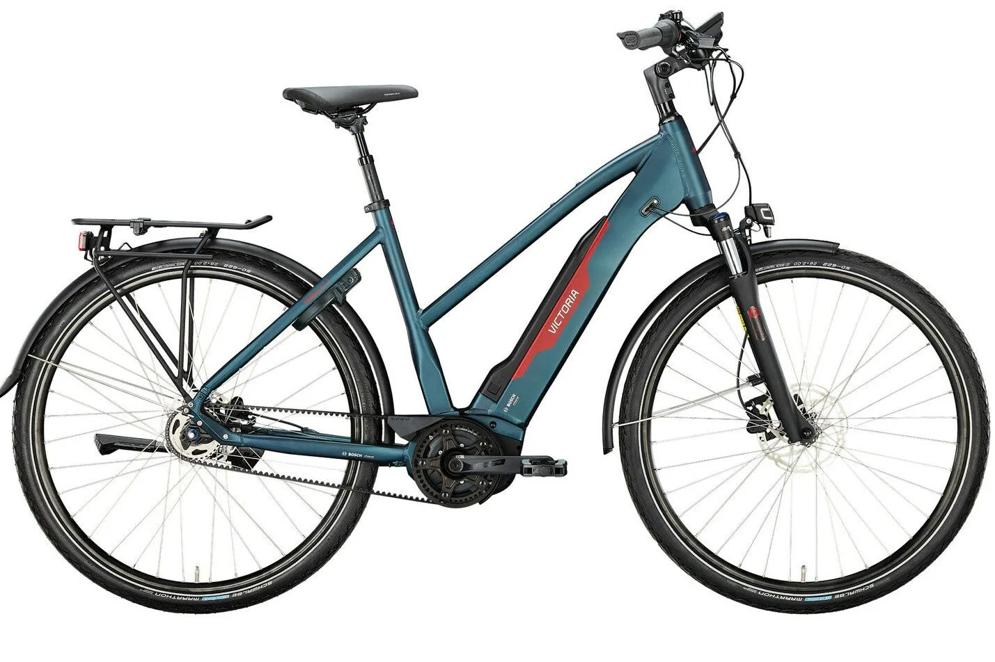Victoria TRESALO 7 Dark Night Matt 28" 545 Wh Trapez, Dunkelgrün, 48cm