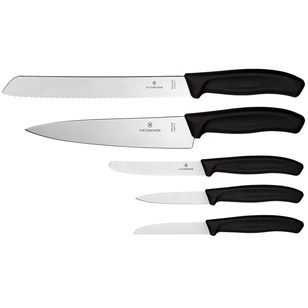 Victorinox Schweizer Klassisches Küchenset 5 Stücke, Brown / silver, One Size Victorinox Schweizer Klassisches Küchenset 5 Stücke, Brown / silver, One Size
