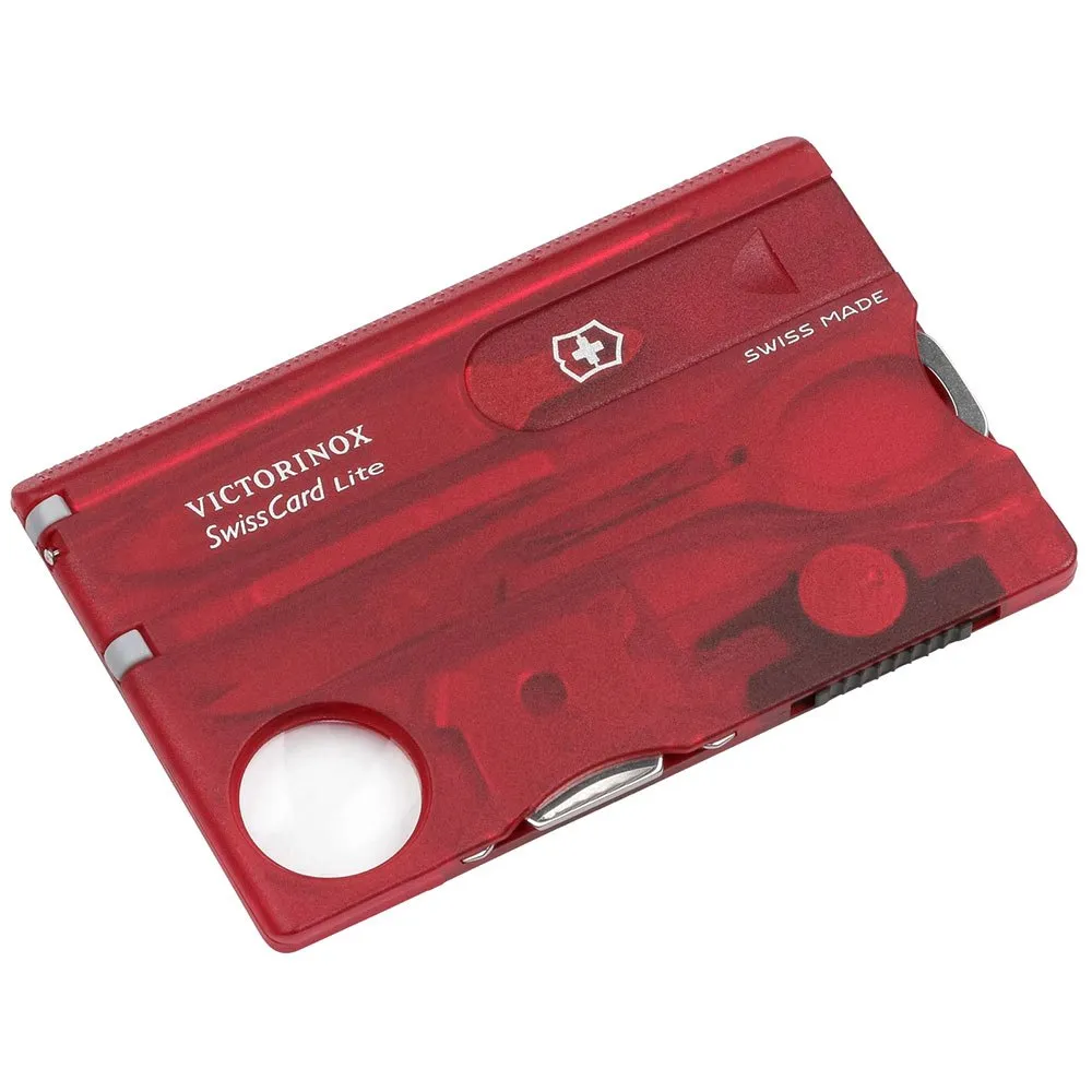 Victorinox Swisscard Lite Multitool, Red / clear, One Size Victorinox Swisscard Lite Multitool, Red / clear, One Size