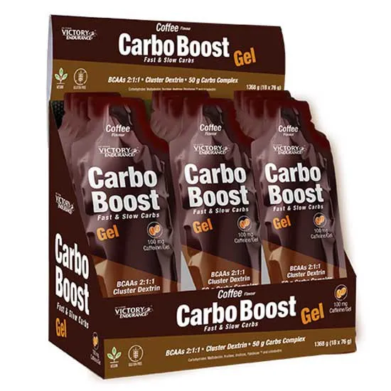 Victory Endurance Carbo Boost Schachtel Mit Energiegelen Koffie 76g 18 Einheiten, One size Victory Endurance Carbo Boost Schachtel Mit Energiegelen Koffie 76g 18 Einheiten, One size