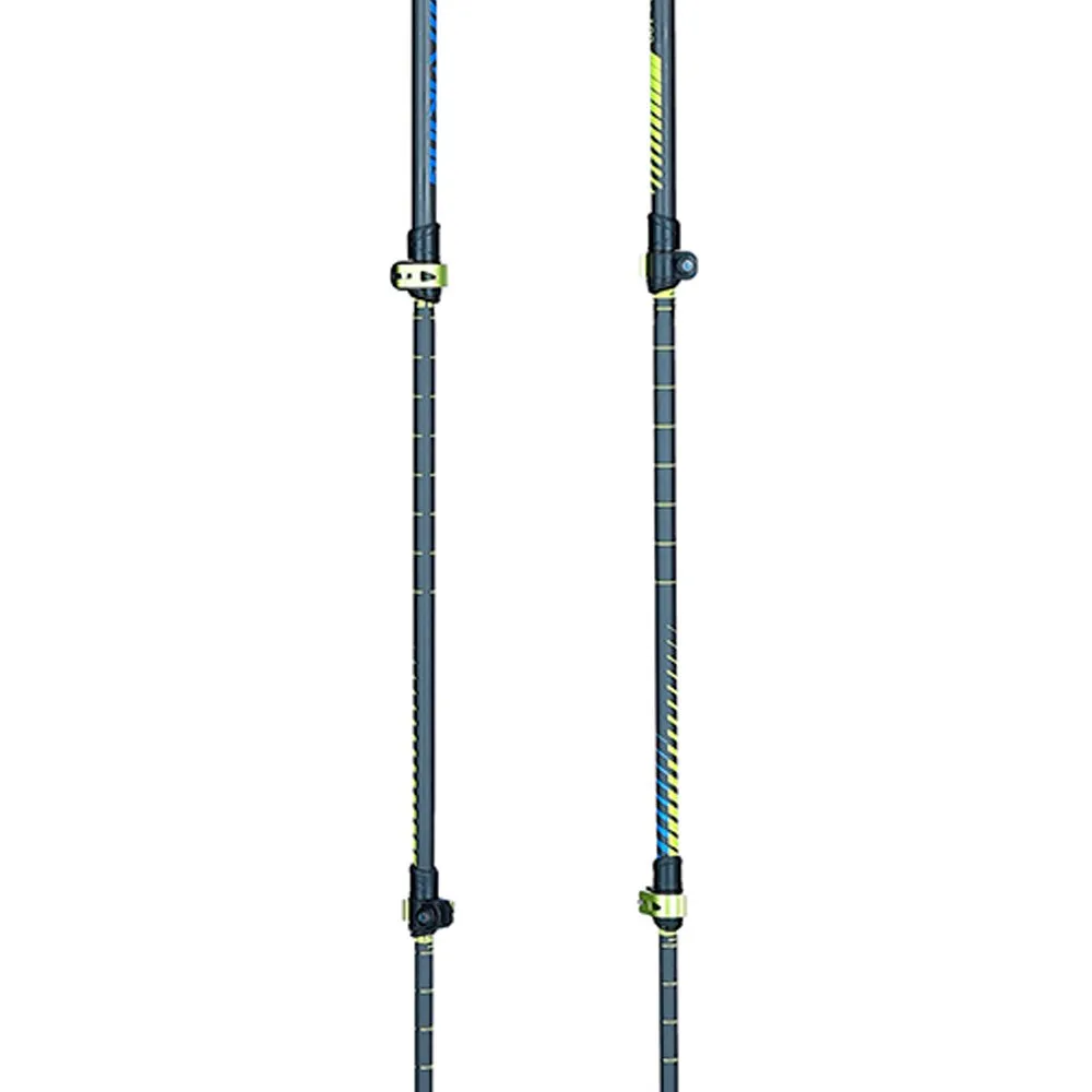 Viking Carbo Lite Stöcke, Lime / blue, One Size