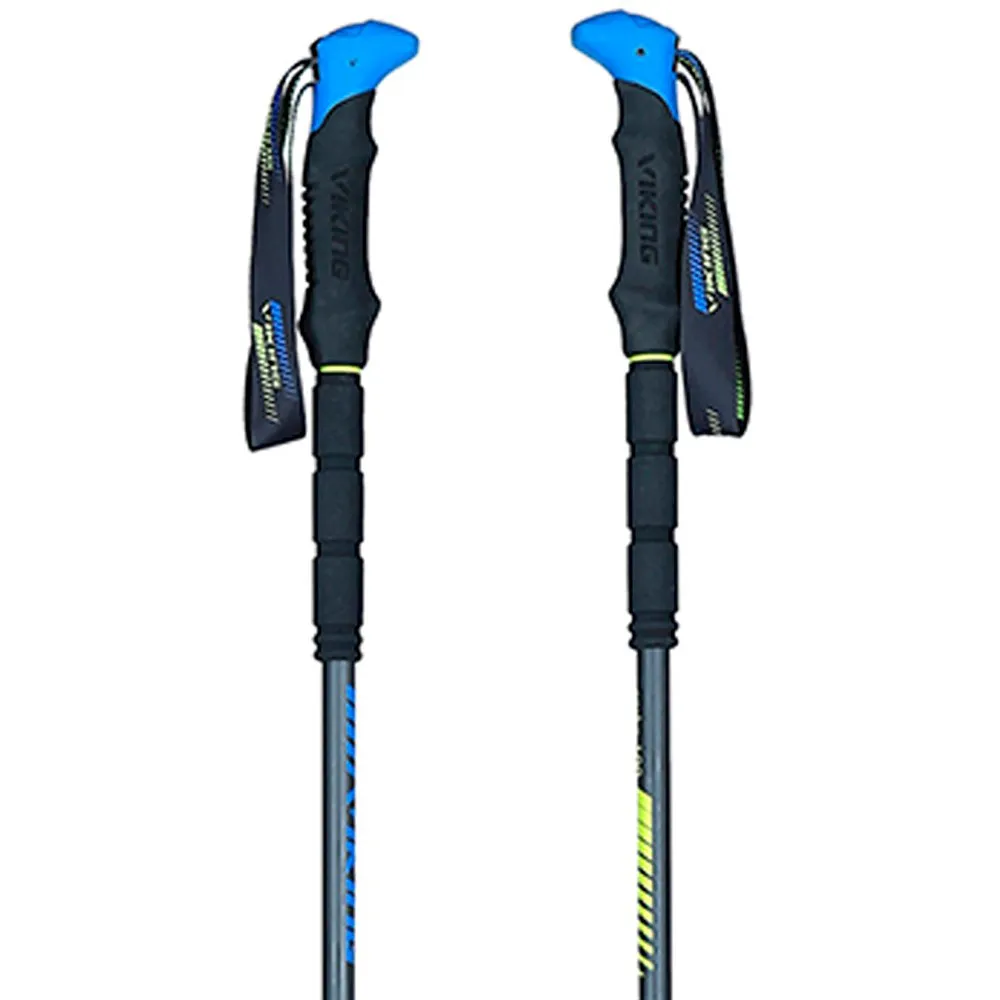 Viking Carbo Lite Stöcke, Lime / blue, One Size