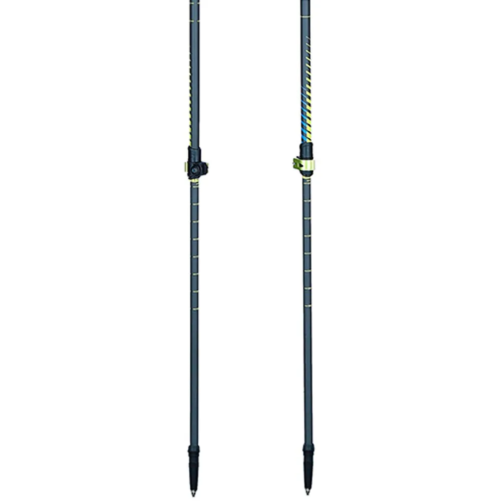 Viking Carbo Lite Stöcke, Lime / blue, One Size