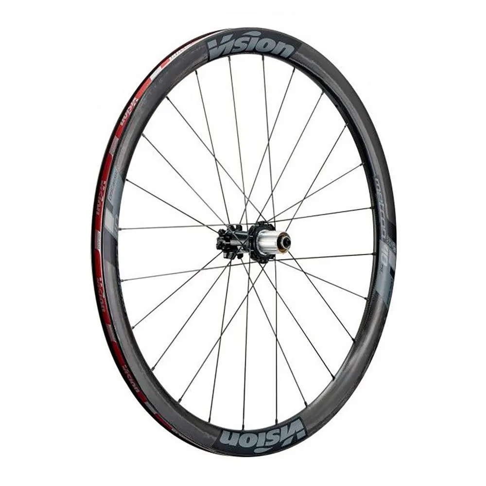 Vision Metron 40 Sl 6b Disc Tubeless Rennrad Laufradsatz, Black, 9/12/15 x 100 / 9/12 x 135/142mm, Shimano/Sram HG Vision Metron 40 Sl 6b Disc Tubeless Rennrad Laufradsatz, Black, 9/12/15 x 100 / 9/12 x 135/142mm, Shimano/Sram HG