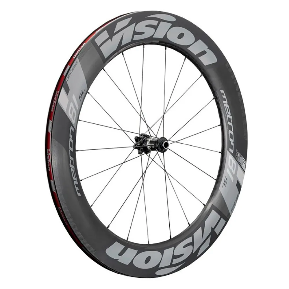 Vision Metron 81 Sl Cl Disc Tubeless Rennrad Laufradsatz, Black, 9/12/15 x 100 / 9/12 x 135/142mm, Shimano/Sram HG Vision Metron 81 Sl Cl Disc Tubeless Rennrad Laufradsatz, Black, 9/12/15 x 100 / 9/12 x 135/142mm, Shimano/Sram HG