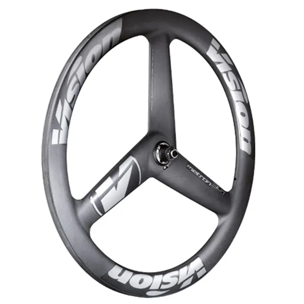 Vision Metron A9 Cl Disc Tubular Qr 3 Spoke Rennrad-vorderrad, Black, 12 x 100mm